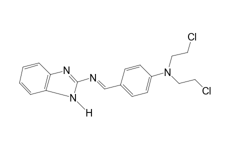 2-{{p-[bis(2-Chloroethyl)amino]benzylidene}amino}benzimidazole