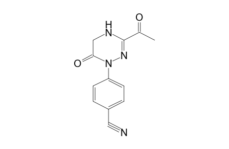 4-(3-Acetyl-6-oxo-5,6-dihydro-4H-[1,2,4]triazin-1-yl)benzonitrile