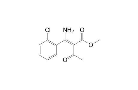 Methyl (2Z)-2-acetyl-3-amino-3-(2-chlorophenyl)-2-propenoate