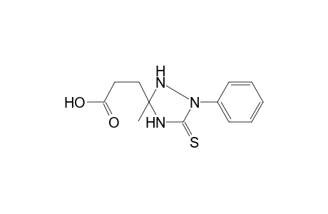 3-(3-Methyl-1-phenyl-5-thioxo-1,2,4-triazolidin-3-yl)propanoic acid