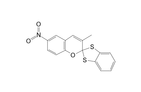 3-Methyl-6-nitro-spiro(2H-benzo(b)pyran-2:2'-1',3'-benzodithiolane)