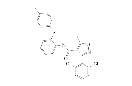 3-(2,6-dichlorophenyl)-5-methyl-2'-(p-tolylthio)-4-isoxazolecarboxanilide