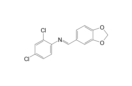 2,4-dichloro-N-piperonylideneaniline