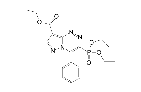 3-DIETHYLPHOSPHONATO-4-PHENYLPYRAZOLO-[3,2-C]-[1,2,4]-TRIAZIN-8-YLCARBOXYLIC-ACID-ETHYLESTER