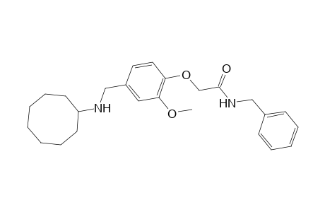 N-benzyl-2-{4-[(cyclooctylamino)methyl]-2-methoxyphenoxy}acetamide