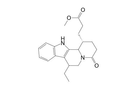 1,14-Secoeburnamenine-14-carboxylic acid, 14,15-dihydro-19-oxo-, methyl ester, (3.alpha.)-(.+-.)-