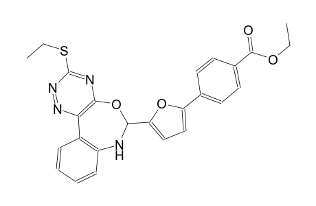 ethyl 4-{5-[3-(ethylsulfanyl)-6,7-dihydro[1,2,4]triazino[5,6-d][3,1]benzoxazepin-6-yl]-2-furyl}benzoate