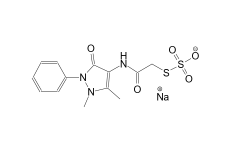 sodium S-{2-[(1,5-dimethyl-3-oxo-2-phenyl-2,3-dihydro-1H-pyrazol-4-yl)amino]-2-oxoethyl} thiosulfate