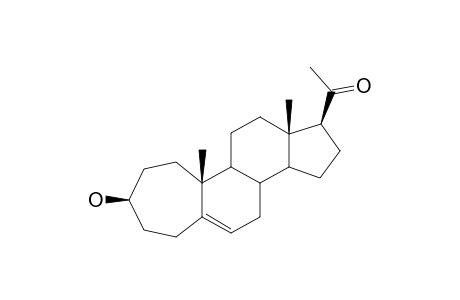 3.beta.-Hydroxy-A-homo-5-pregnen-20-one