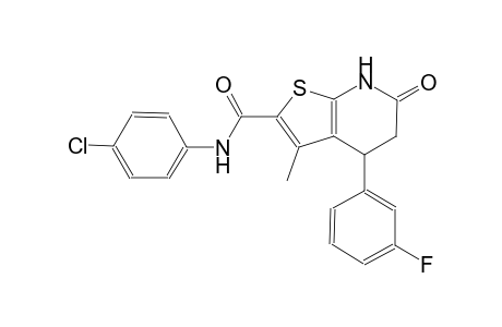 thieno[2,3-b]pyridine-2-carboxamide, N-(4-chlorophenyl)-4-(3-fluorophenyl)-4,5,6,7-tetrahydro-3-methyl-6-oxo-