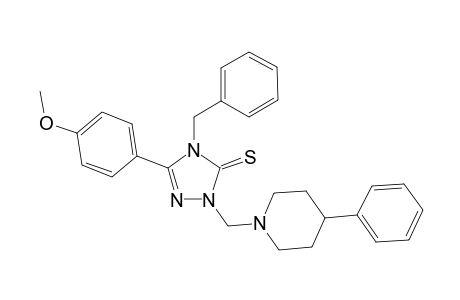 4-Benzyl-5-(4-methoxyphenyl)-2-[(4-phenyl-1-piperidyl)methyl]-1,2,4-triazole-3-thione