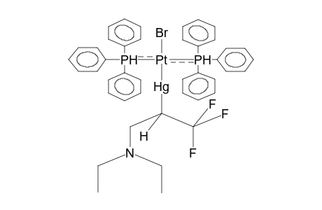 TRANS-(1-DIETHYLAMINO-3,3,3-TRIFLUOROPROP-2-YLMERCURO)BIS(TRIPHENYLPHOSPHINE)PLATINA BROMIDE