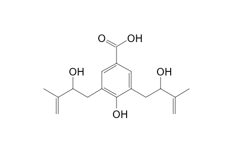 (+/-)-4-HYDROXY-3,5-BIS-(2-HYDROXY-3-METHYL-3-BUTENYL)-BENZOIC_ACID