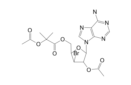 9-(5-o-(2-Acetoxyisobutyryl)-2,3-dideoxy-2-o-acetyl-3-bromo)adenosine