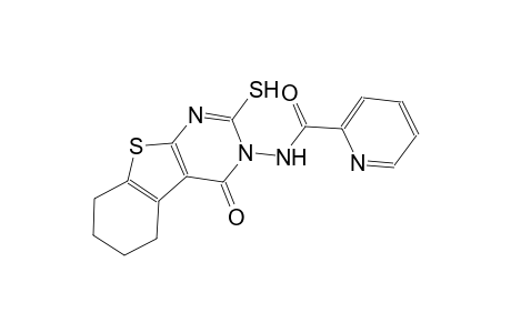 N-(4-oxo-2-sulfanyl-5,6,7,8-tetrahydro[1]benzothieno[2,3-d]pyrimidin-3(4H)-yl)-2-pyridinecarboxamide