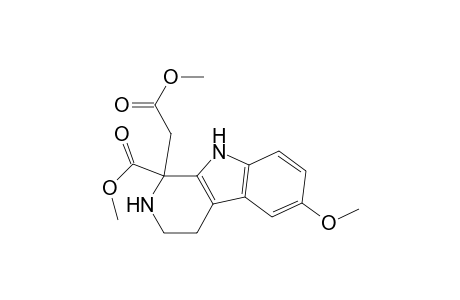 Methyl ester of 2,3,4,9-tetrahydro-1-(methoxycarbonyl)-6-methoxy-1H-pyrido[3,4-b]indole-1-acetic acid