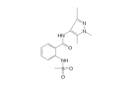 o-(methanesulfonamido)-N-(1,3,5-trimethylpyrazol-4-yl)benzamide