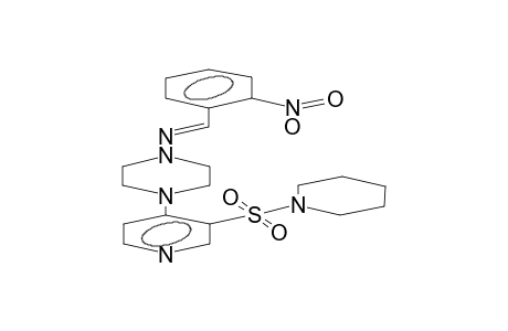 4-[4-(2-Nitrobenzylideneamino)piperazino]pyridine-3-sulfonic piperidide