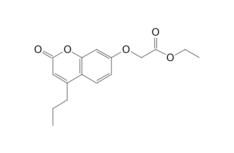 [(2-oxo-4-propyl-2H-1-benzopyran-7-yl)oxy]acetic acid, ethyl ester