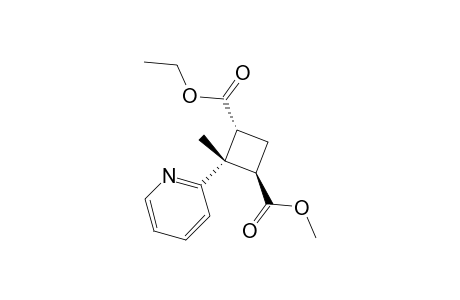 4-ALPHA-ETHOXYCARBONYL-2-BETA-METHOXYCARBONYL-1-BETA-METHYL-1-ALPHA-(2-PYRIDYL)-CYCLOBUTANE