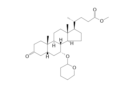 Methyl 7.alpha.-(2'-tetahydropyranyloxy)-3-oxo-5.beta.-cholanoate