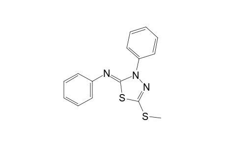 2-(methylthio)-4-phenyl-5-(phenylimino)-delta square-1,3,4-thiadiazoline