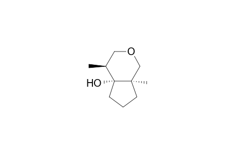 (1R*,2S*,6R*)-2,6-Dimethyl-4-oxabicyclo[4.3.0]nonan-1-ol