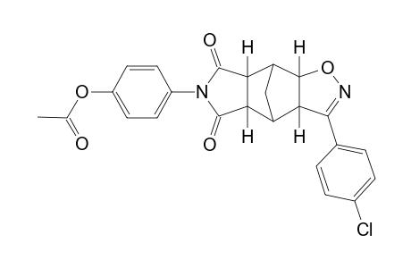 4-((3aS,4S,4aR,7aS,8S,8aS)-3-(4-chlorophenyl)-5,7-dioxo-4a,5,7,7a,8,8a-hexahydro-3aH-4,8-methanoisoxazolo[4,5-f]isoindol-6(4H)-yl)phenyl acetate