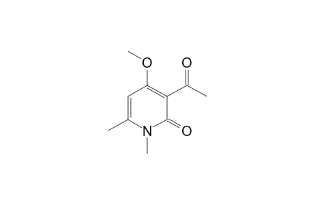 3-acetyl-1,6-dimethyl-4-methoxy-2(1H)-pyridone