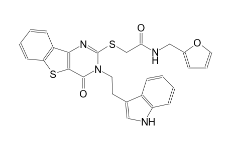 N-(2-furylmethyl)-2-({3-[2-(1H-indol-3-yl)ethyl]-4-oxo-3,4-dihydro[1]benzothieno[3,2-d]pyrimidin-2-yl}sulfanyl)acetamide