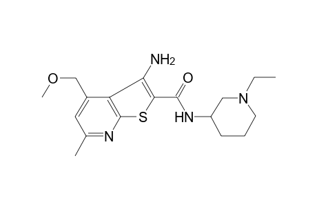 3-Amino-4-methoxymethyl-6-methyl-thieno[2,3-b]pyridine-2-carboxylic acid (1-ethyl-piperidin-3-yl)-amide