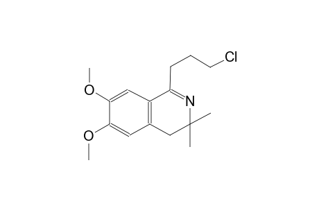 isoquinoline, 1-(3-chloropropyl)-3,4-dihydro-6,7-dimethoxy-3,3-dimethyl-