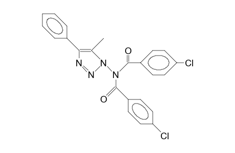 4-chloro-N-(4-chlorobenzoyl)-N-(5-methyl-4-phenyltriazol-1-yl)benzamide