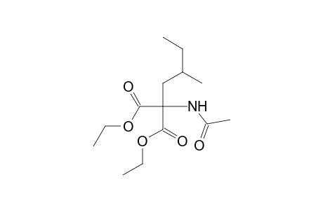 Propanedioic acid, (acetylamino)(2-methylbutyl)-, diethyl ester, (S)-