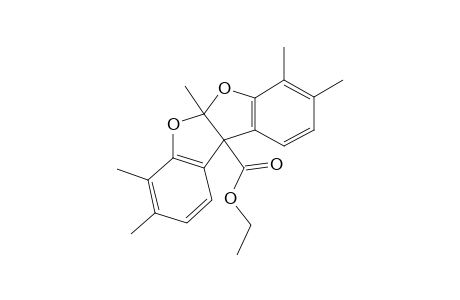 5a,10b-dihydro-3,4,5a,7,8-pentamethylbenzofuro[2,3-b]benzofuran-10b-carboxylic acid, ethyl ester