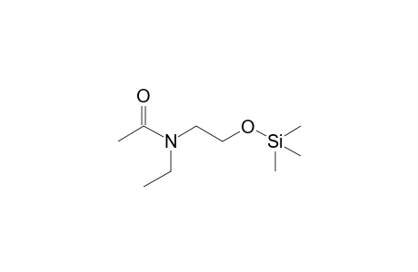 2-(Ethylamino)ethanol, N-acetyl, o-(trimethylsilyl)