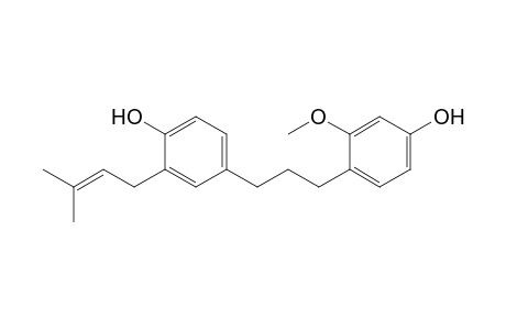 1-(4-HYDROXY-2-METHOXYPHENYL)-3-(4-HYDROXY-3-PRENYLPHENYL)-PROPANE