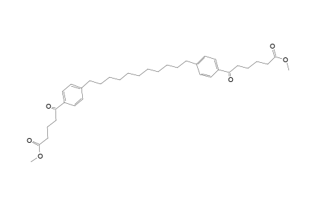Methyl 6-(4-{11-[4-(5-methoxyglutaryl)phenyl]undecyl}phenyl)-6-oxohexanoate