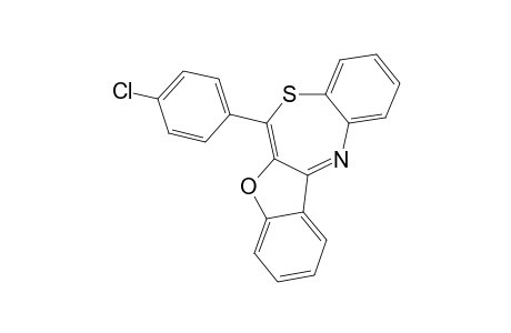 BENZOFURO-[1',2'-C]-2-(4''-CHLOROPHENYL)-1,5-BENZOTHIAZEPINE