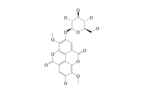 3,3'-DI-O-METHYLELLAGIC-ACID-4-O-BETA-GLUCOPYRANOSIDE