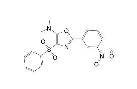 N,N-dimethyl-2-(3-nitrophenyl)-4-(phenylsulfonyl)-1,3-oxazol-5-amine