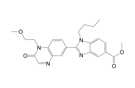 1-Butyl-2-[1-(2-methoxyethyl)-2-oxo-1,2-dihydro-quinoxalin-6-yl]-1H-1H-benzoimidazole-5-carboxylic acid methyl ester