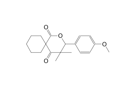 3-(4-Methoxyphenyl)-4,4-dimethyl-2-oxaspiro[5.5]undecane-1,5-dione