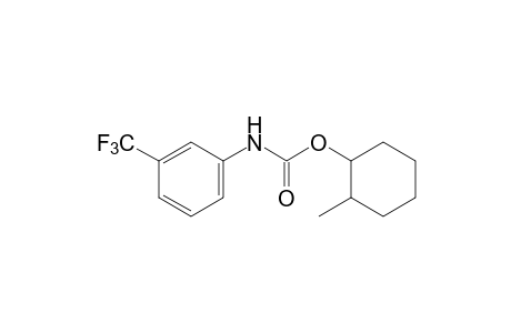 m-(trifluoromethyl)carbanilic acid, 2-methylcyclohexyl ester