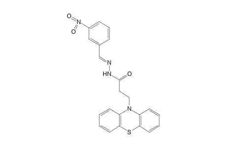 10-phenothiazinepropionic acid, (m-nitrobenzylidene)hydrazide
