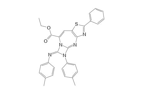 5,6-DI-(4-METHYLPHENYL)-1,3-DIAZETO-[1',2'-A]-THIAZOLO-[4,5-D]-[1,3]-DIAZEPINE