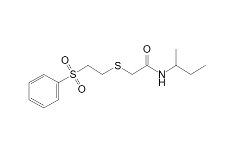 N-sec-butyl-2-[[2-(phenylsulfonyl)ethyl]thio}acetamide