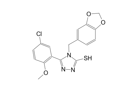 4H-1,2,4-triazole-3-thiol, 4-(1,3-benzodioxol-5-ylmethyl)-5-(5-chloro-2-methoxyphenyl)-