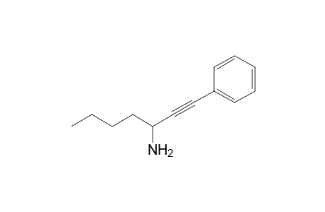 1-Phenyl-1-heptyn-3-amine