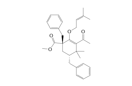 methyl (1R,5R)-3-acetyl-1,5-dibenzyl-4,4-dimethyl-2-(3-methylbut-2-enoxy)cyclohex-2-ene-1-carboxylate